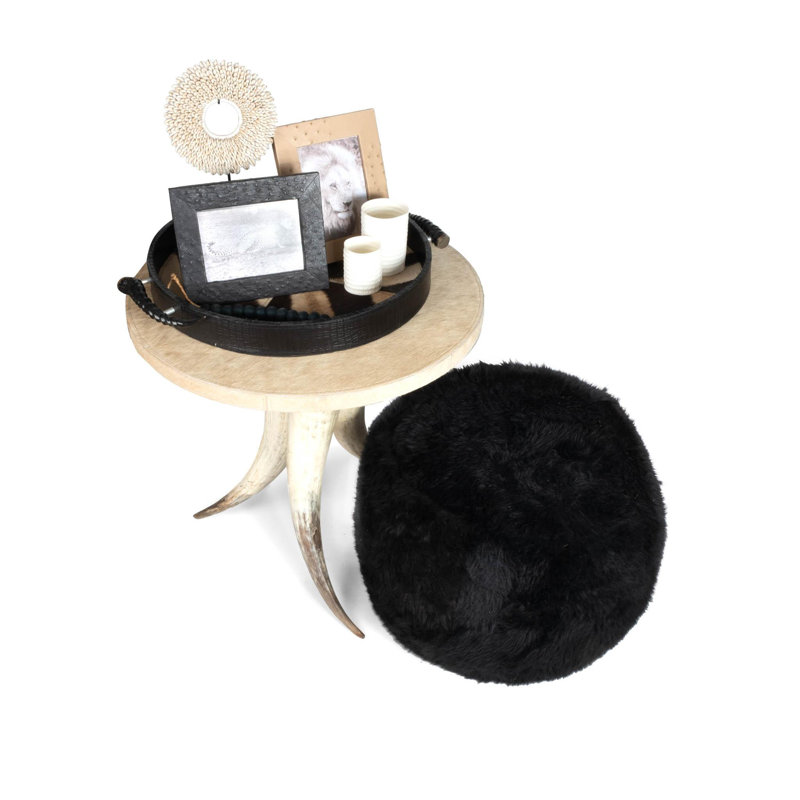 Sheepskin Tub Ottoman