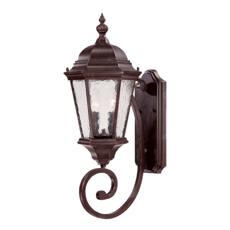 Brook Lane Wall Light, Marbleized Mahogany