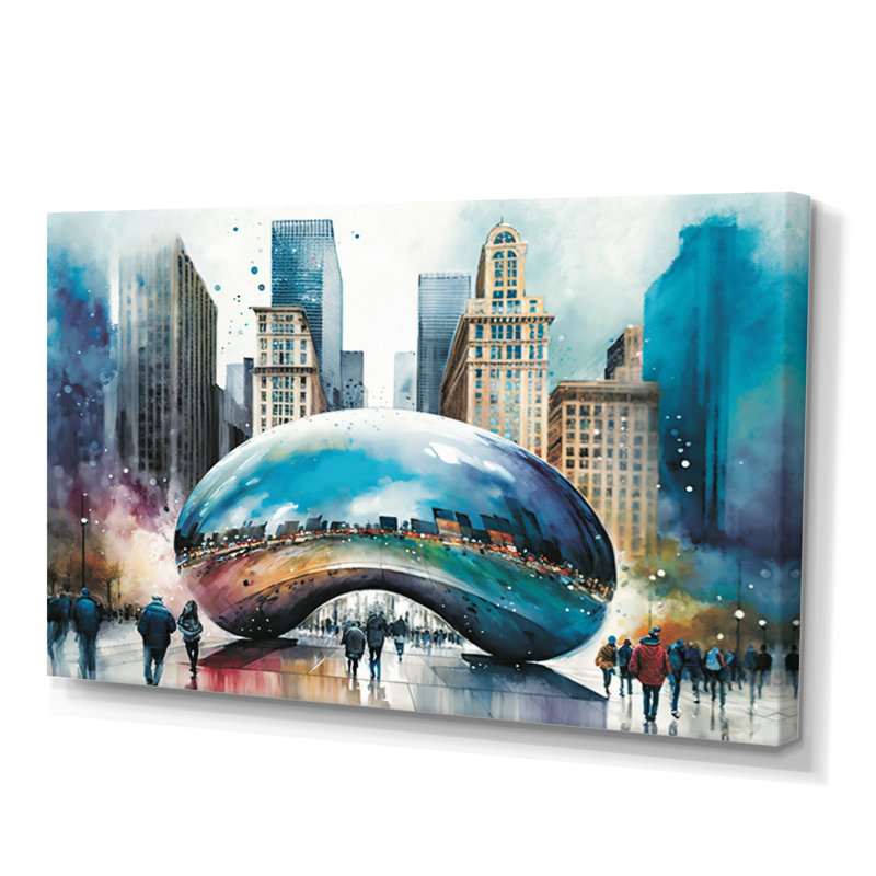 City Architecture I - reproduction sur toile, H 12 po x l 20 po x P 1 po, Toile tendue