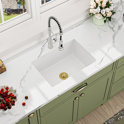 33'' L Single Bowl Ceramic Kitchen Sink