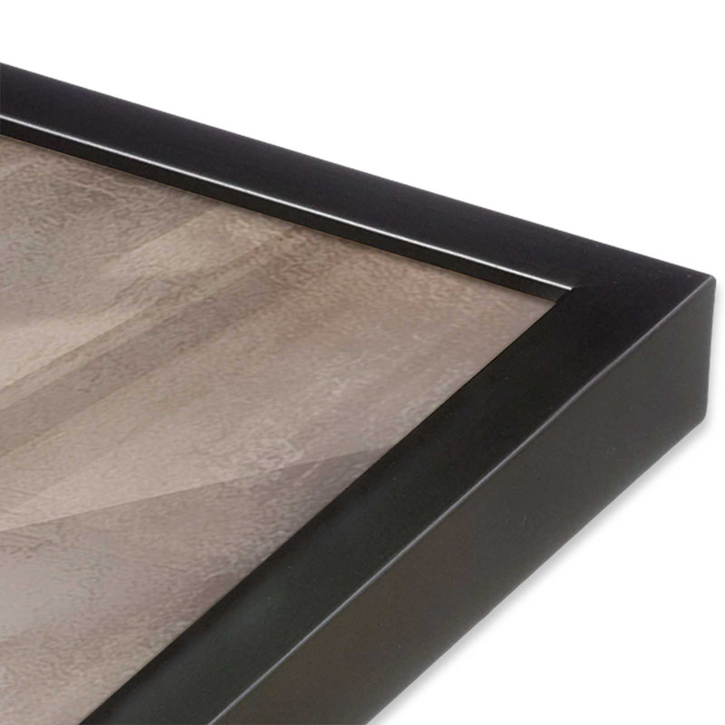 Rustic Reverie Layers, Weathered Zinc Single Picture Framed, 13.75" H x 13.75" W