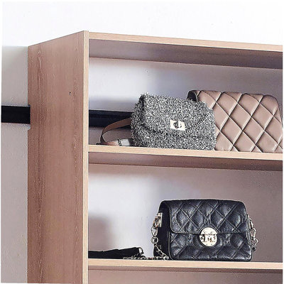 Devi Oak Wall Mounted Wood Closet System