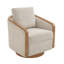 Fauteuil demi-tonneau pivotant rembourré de 29,2 po de largeur avec structure en bois massif Dove-663807437-663807280