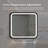 32*32 Inch Square Bathroom Led Classy Vanity Mirror With Focused Backplane