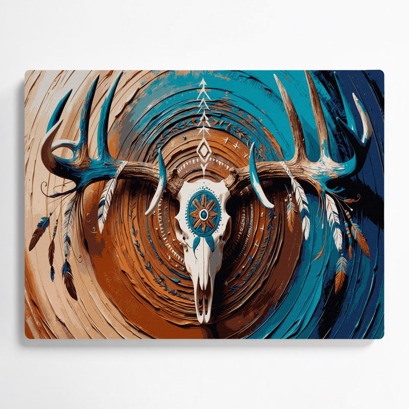 Art mural gris en bois du sud-ouest animaux 2, H 11 po x l 14 po