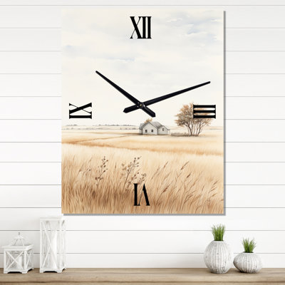 Carterlee - Prairies Wall Clock Oversized