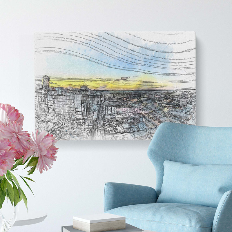 Above New Orleans In Louisiana In Abstract - Wrapped Canvas Print, 50cm H x 76cm W x 3cm D