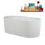 Baignoire autoportante 59 po avec plateau interne 59 po Streamline-101697948