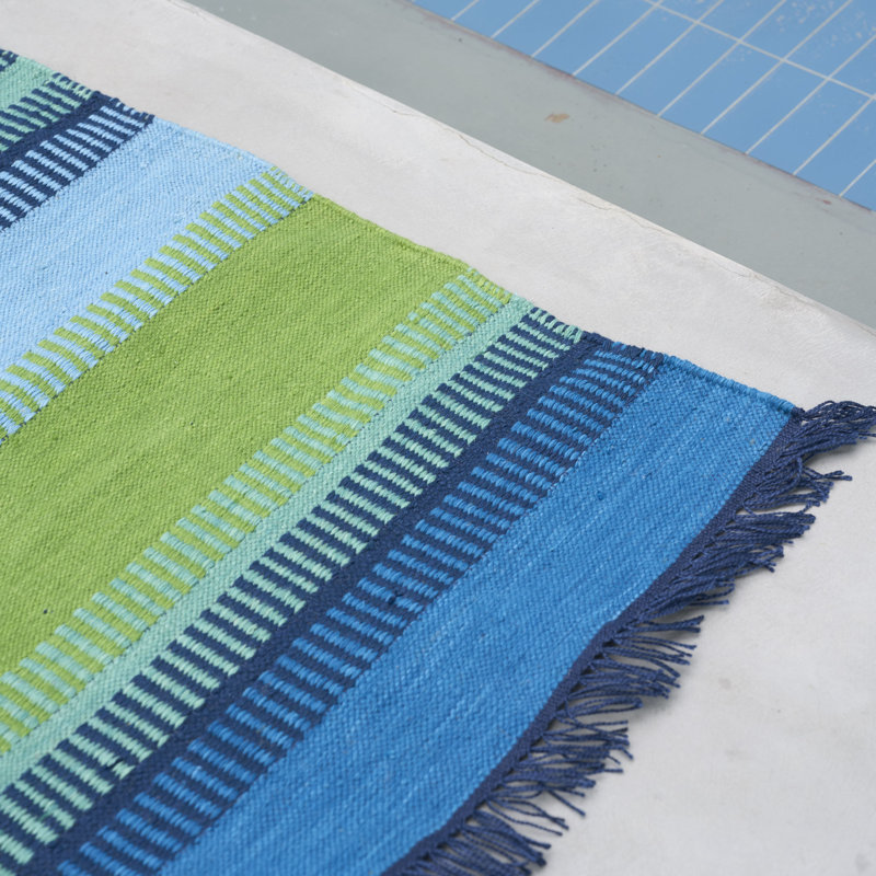 Muturi Cobalt Outdoor Rug, Rectangle 3'11" x 5'11"