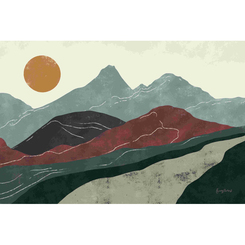 «Pérou Trails» par Becky Thorns - impression sur toile tendue, H 24 po x l 36 po