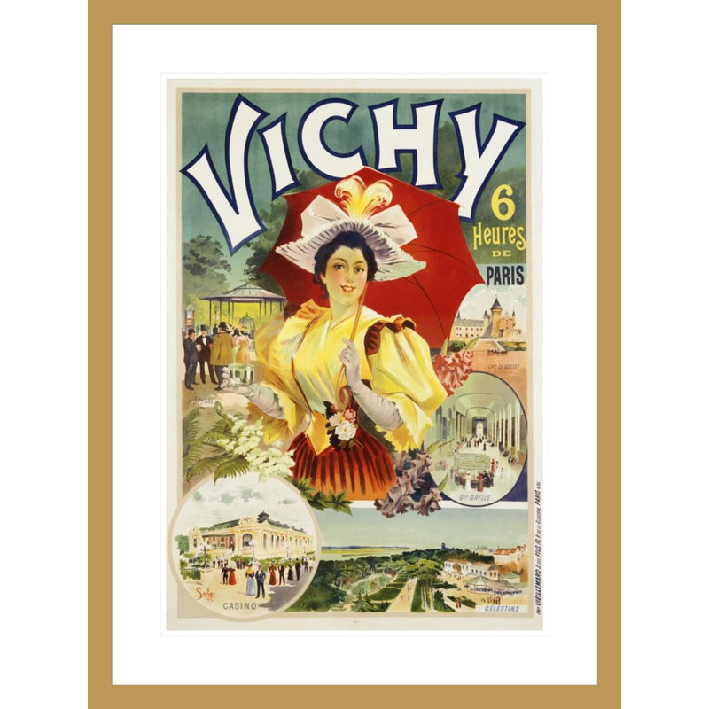 «Vichy» par Sala, impression giclée sur cadre, H 29,5 po x l 22,19 po