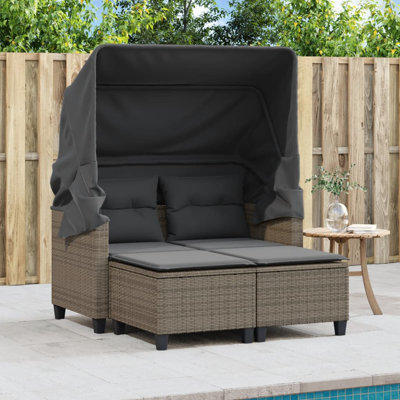 48.4'' Wide Rectangle Patio Sofa with Cushions
