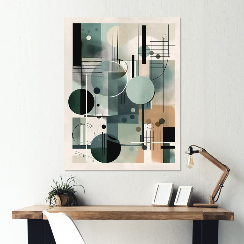 Modern Abstract Wall Decor on Metal, 20" H x 12" W x 1" D