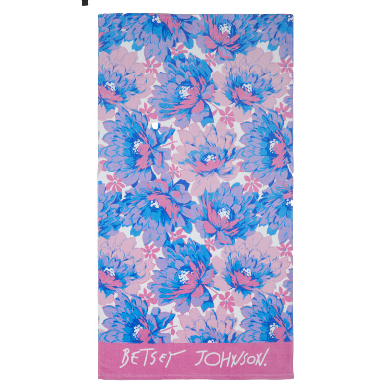 Serviette de plage 100% coton Punchy Bouquet