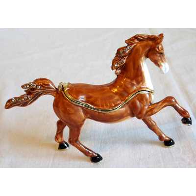 Boîte à bijoux debout pour cheval