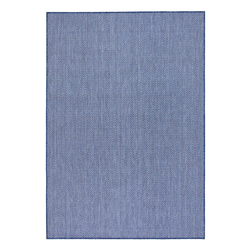 Luxurious Dark Blue Area Rug, 5.2 x 7.5 Feet | 100% Polypropylene, 1200 Grams per Square Meter | Machine Woven, 0.12 in Pile Height | Easy to Clean, Perfect for Living Room, Bedroom & Dining Areas