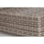 Repose-pieds d'extérieur avec coussin entièrement assemblé