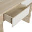 Console en bois avec deux tiroirs cachés