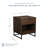 Wood Herringbone Nightstand with Drawer-2031384854