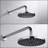 Kree Collection Shower System: 8" Round Shower Head, Single Handle Set, Tub Spout, & Rough-in Valve Included - Chrome Polished-92460979
