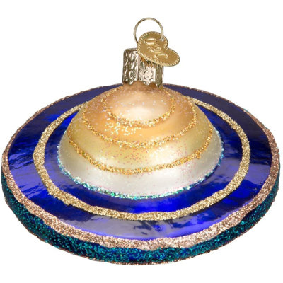 Old World Christmas Glass Blown Ornament for Christmas Tree, Saturn