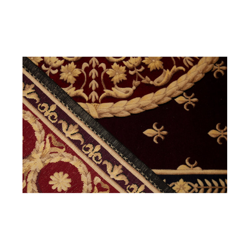 Hand-Knotted High-Quality Red Area Rug