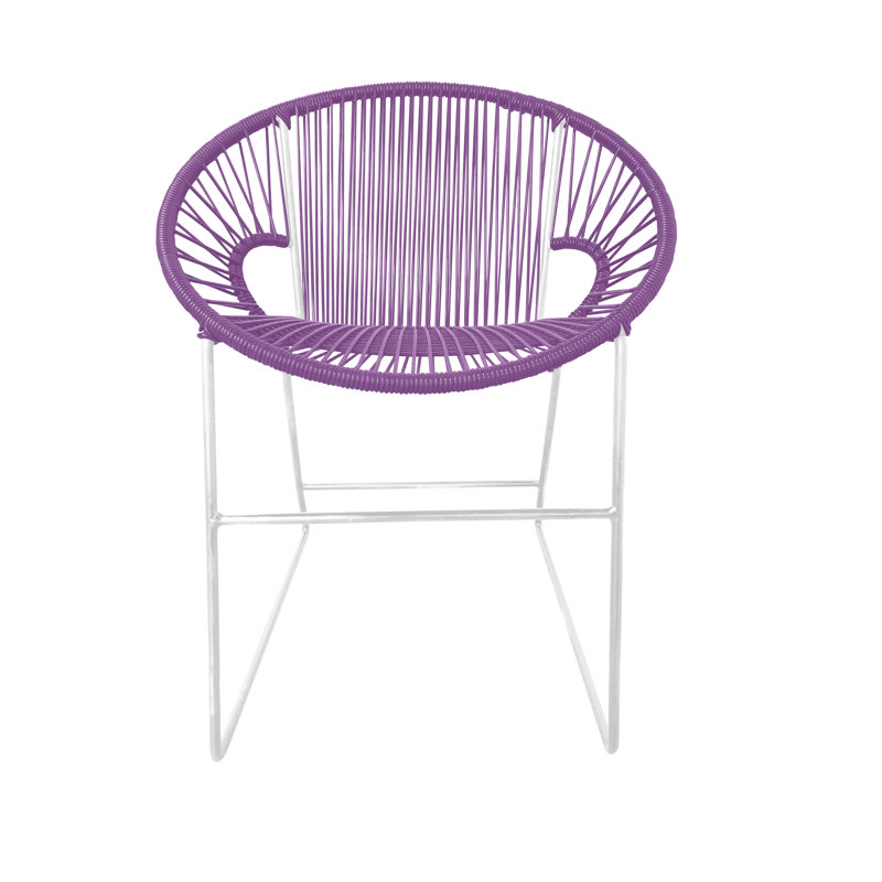 Chaise de patio Puerto, Orchidée / blanc