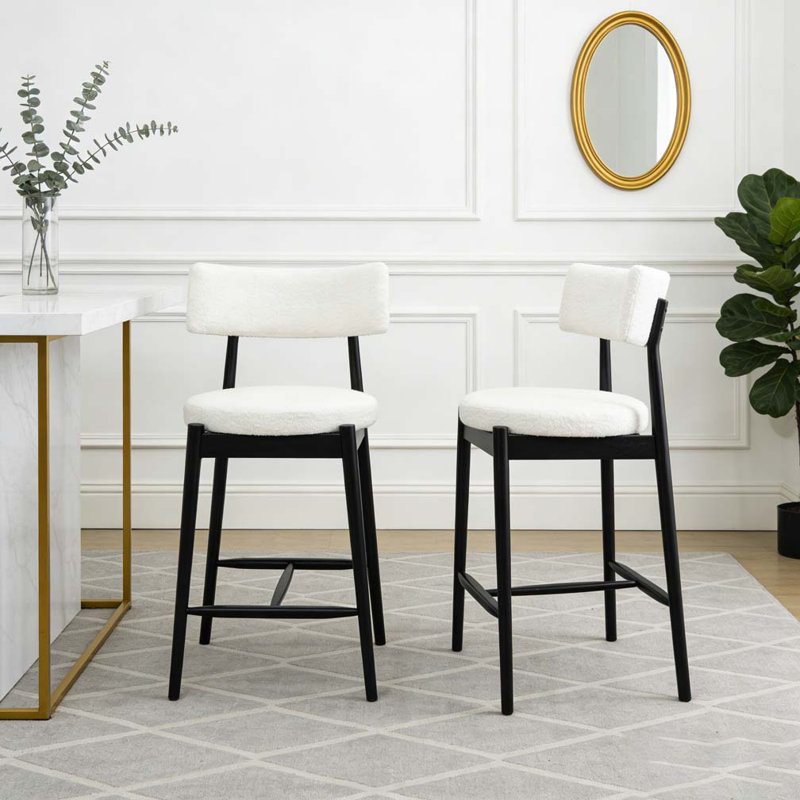 Chaise de salle à manger, Noir + beige