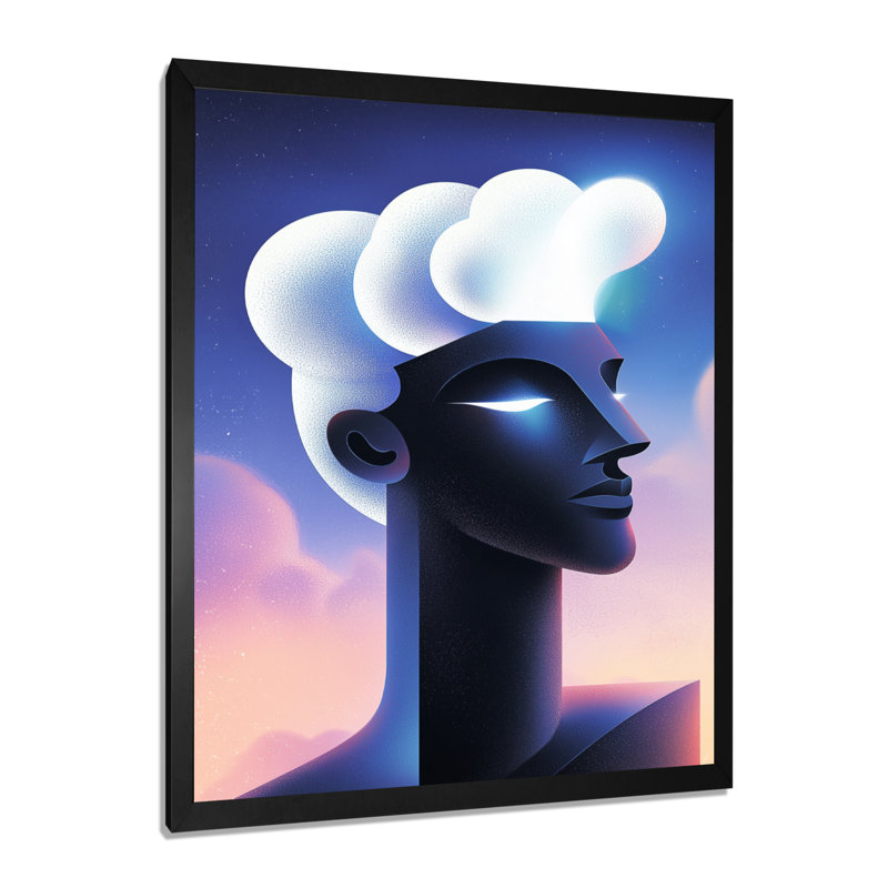 Olgica - Fashion Wall Art, H 20 po x l 12 po, Reproduction encadrée d'une seule photo, Noir, noir, noir, noir