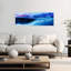 Indigo Horizon Abstract by RodMacIver - Wrapped Canvas Panoramic Print-1051986699