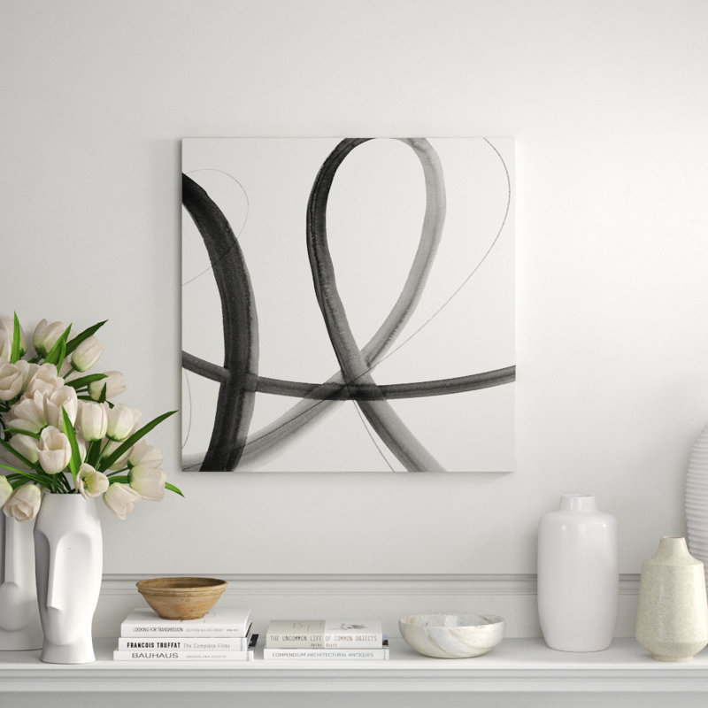 Heartbeat Note I Print by Barclay Butera, 20" H x 20" W x 1.5" D, Image Brush Gel
