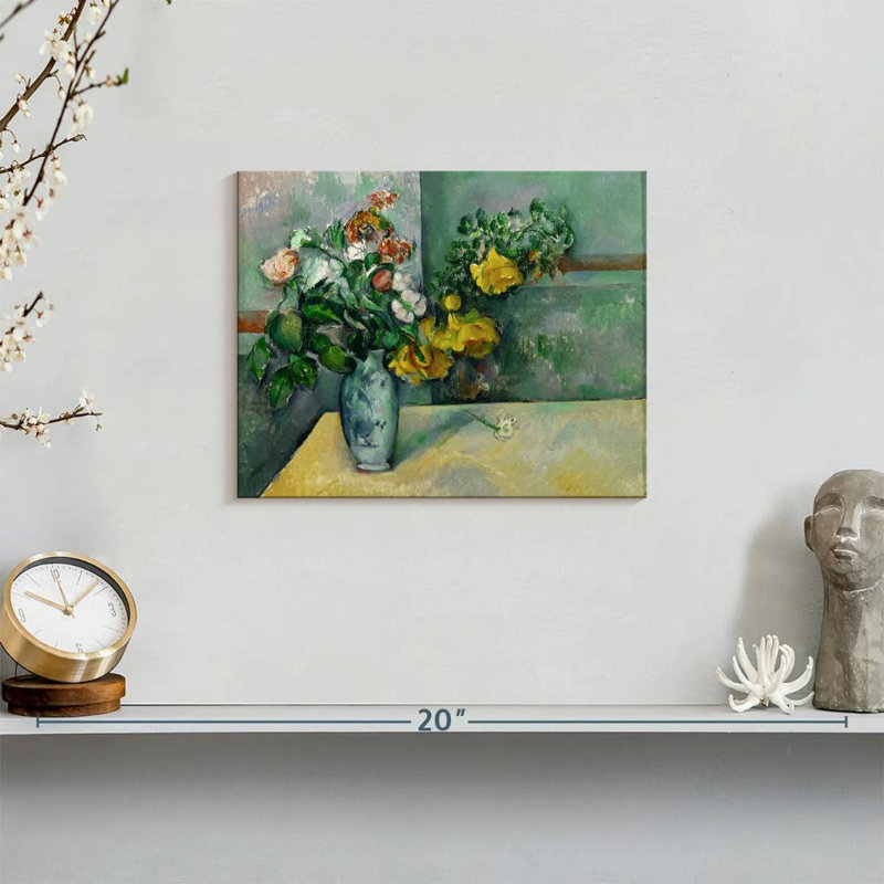 Still Life Flowers In A Vase, H 8 po x l 10 po