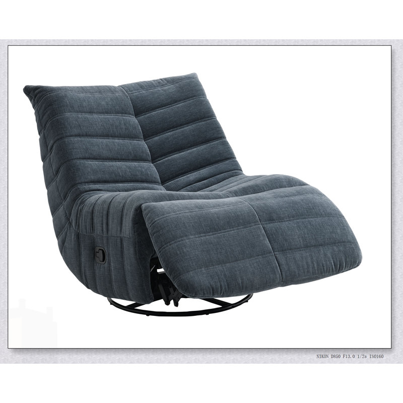Fauteuil inclinable et oscillant Talmon Shadow Chenille, Gris foncé