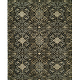 Oriental Area Rug in Black