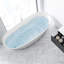 Baignoire de trempage autoportante en acrylique autoportante blanche 67 po x 29,5 po avec bonde latérale