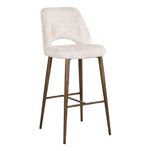 Counter Stool Upholstered Counter Stool with Metal Frame