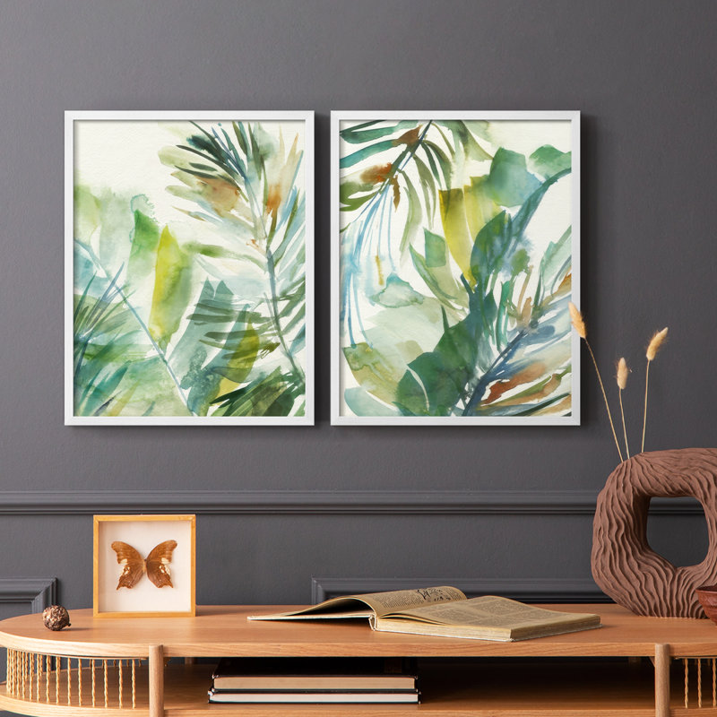 Impression encadrée Paradise Memory I-Premium - prête à être accrochée - aucun clou requis - aucun clou requis, Blanc