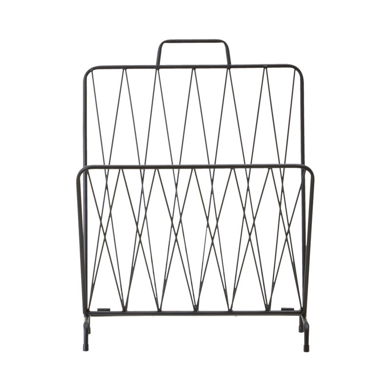 Alawna Metal Free Standing Magazine Rack
