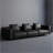 Luxury Deep-seat Straight Sofa