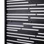 Freestanding Metal Privacy Barrier 76" H48" W - For Deck, Patio Black Fence Panel Weather For Outdoor