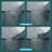 34"W X 72"H Fold Shower Door With Tempered Glass, Matte Black - Bi Design, 1/4 Inch Thick Clear Water Screen , High Grade Stainless Steel Components, Reversible Installation, 180 Overlapping Rotate