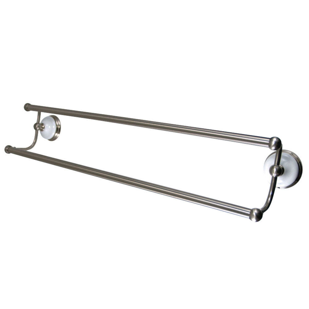 Victorian 24" Dual Towel Bar, Brushed Nickel