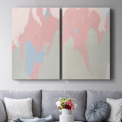 «Blush Abstract III», toile tendue avec châssis de qualité supérieure, prête à être accrochée