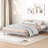 Modern Design Queen Bed In Grey - Enhanced Stability With Floating Platform For Made Components