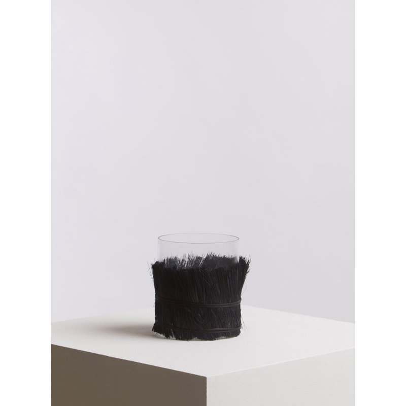 Glass Tabletop Tealight Holder, 15cm H x 13cm W x 13cm D