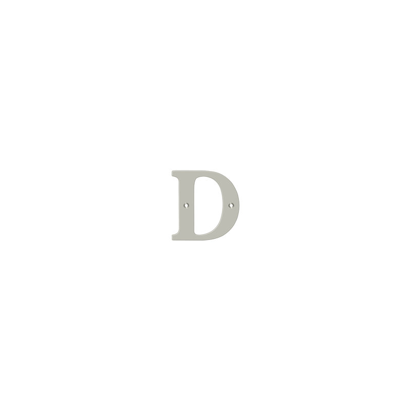 4" H Brass House Letter, Lifetime Brass, F