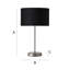 Dadiva Brushed Chrome Stem Table Lamp with Velvet Reni Shade-1570921146-1596699736-1570921149