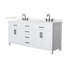 Meuble-lavabo double autoportant 72 po avec plateau en quartz Beckett-108352120-108352123-108352127