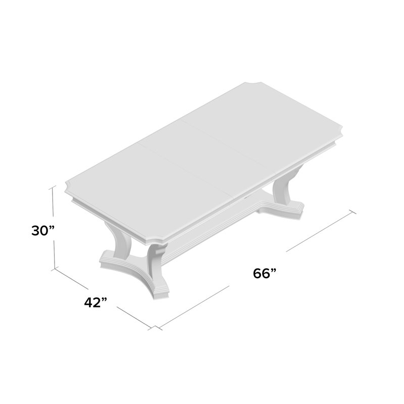 Table de salle à manger extensible Aveline