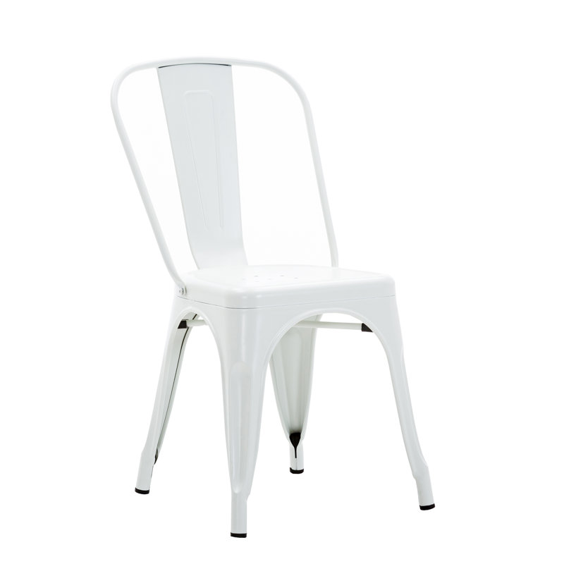 Chaise de patio empilable Wynn, Blanc